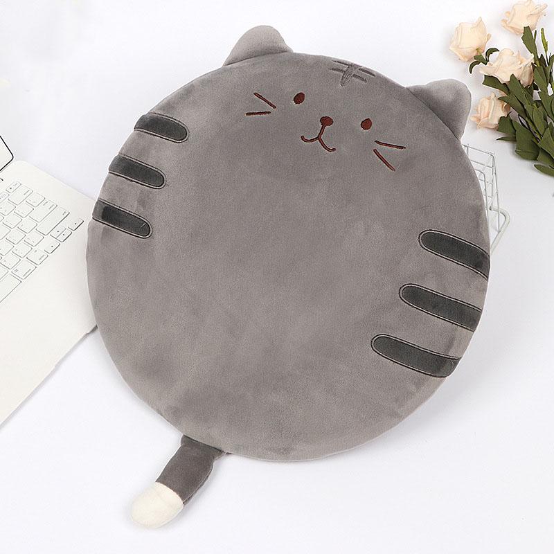 Cartoon Futon Mat Elastic Filling Fluffy Breathable Printing Dyes Round Cushion for Living Room