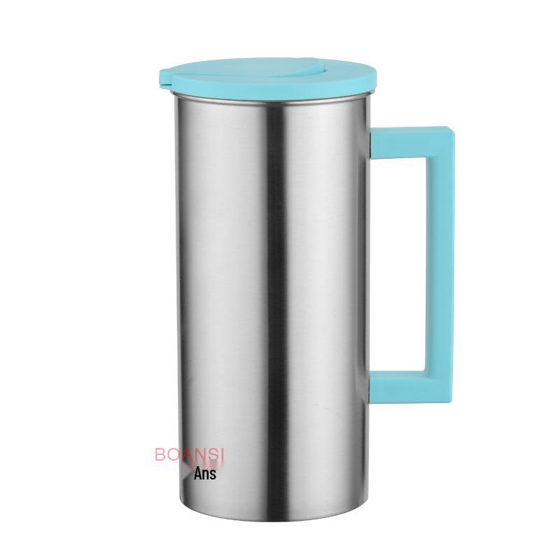 

Korean Style 1.8L Stainless Steel Cold Beverage Kettle with Cup - Large Capacity, Multi-purpose Gift Set