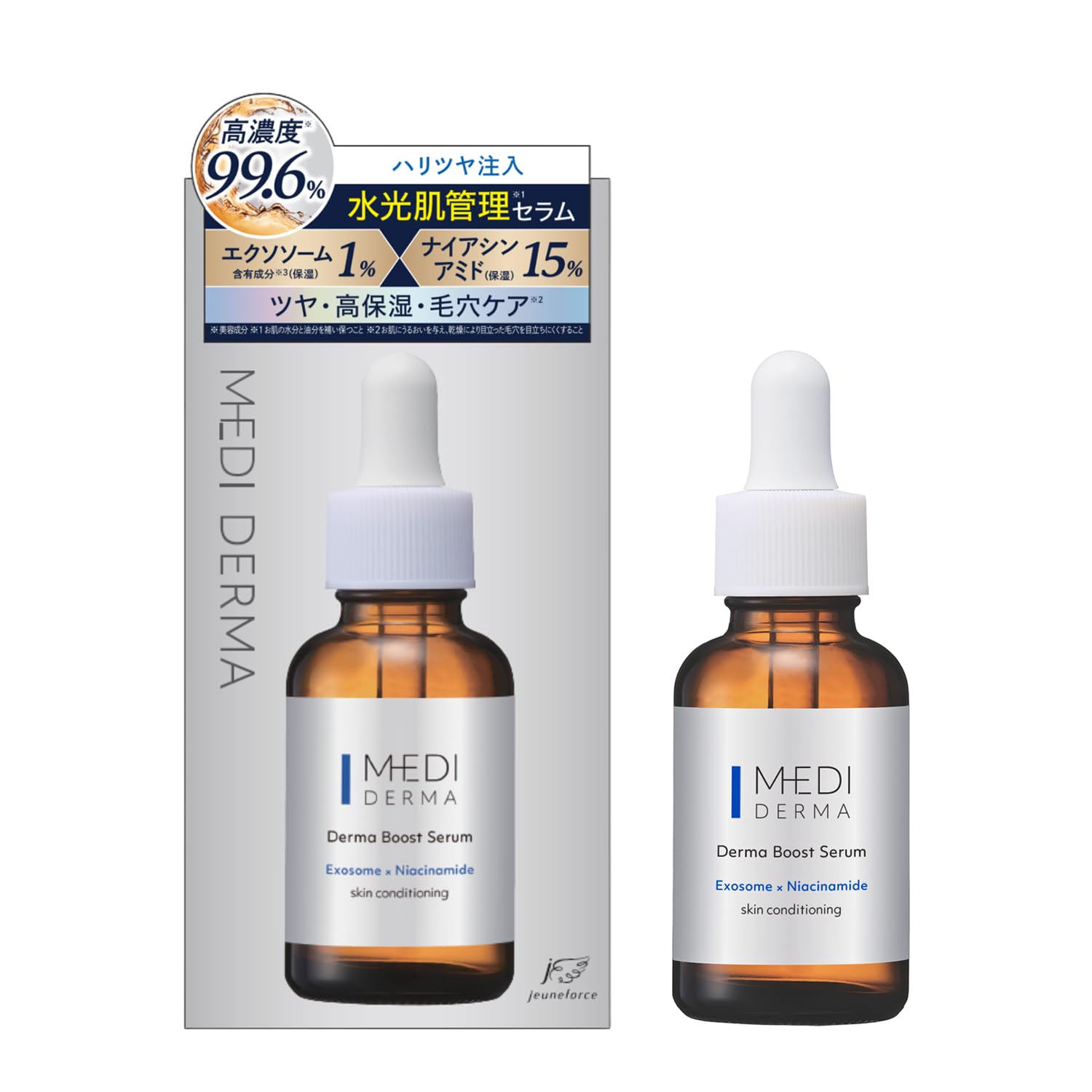

MEDIDERMA Derma Boost Serum 30 мл Высококонцентрированная сыворотка Сделано в Японии (Экзосомальный ниацинамид)