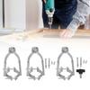 Square Hole Adapter Joint Mortiser Bit Sturdy Clamp Adjustable from 1.5-2.2inch for Bench Drill or Hand Drill