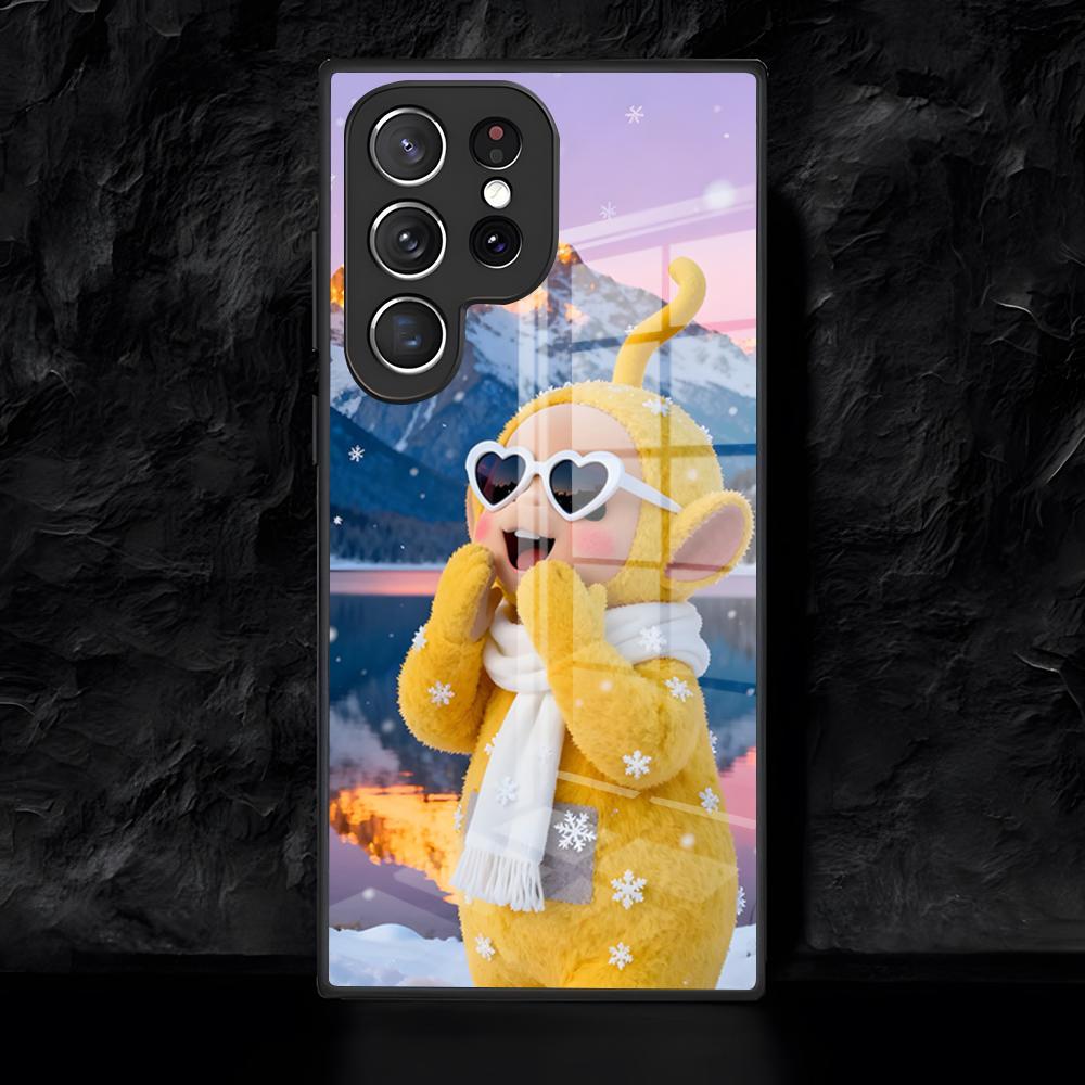 

Cartoon T-Telet-ubbieS Phone Case For Samsung S26 S25 Edge Ultra 24 23 22 21 Ultra Plus Fe A55 56 15 4G 5GGlass Cover Galaxy A15 4G