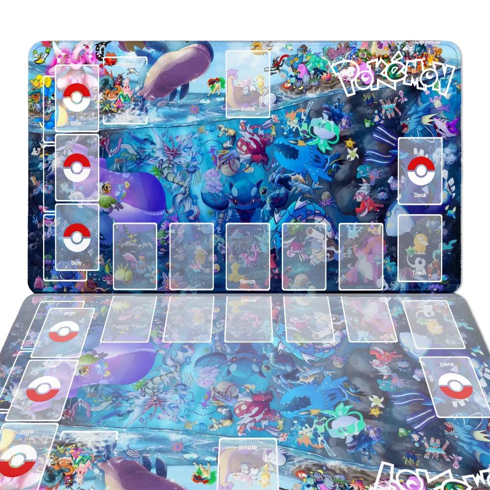 PPokemon Grande Playmat Angewomon DTCG CCG Mat Trading Card Game Mat Board Game Mat High Quality Rubber Mouse Pad Free Bag