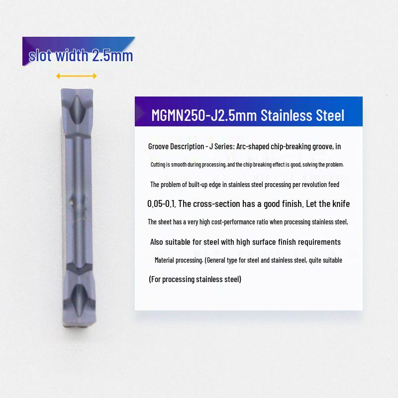 CNC Lathe Grooving Inserts MGMN300-M End Face Cutting Tools