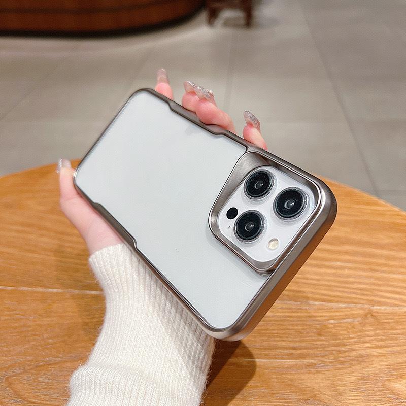 Applicable To Apple 15 Mobile Phone Case Laser Carved Blade Frosted Shell IPhone 14 ProMax Matte Electroplating Protective Case Soft