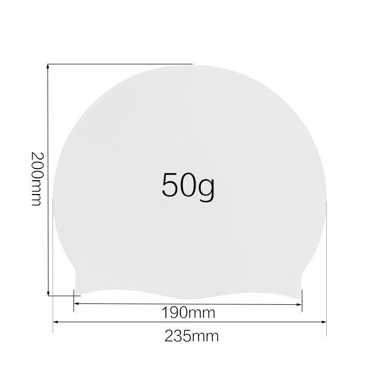Universal Odorless Waterproof Silicone Swim Cap for Men, Women, and Children - High Elasticity, Ideal for Swimming and Diving, Custom Logo Available.