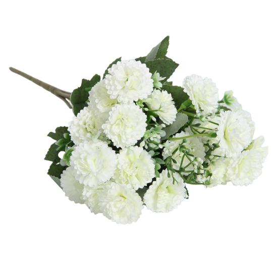 Künstliche Nelke, 20 Köpfe, realistische künstliche Seidenblume, für Hochzeit, Party, Zuhause, Büro, Tischdekoration, Kunstblumen, Pflanzen, Zweigdekoration