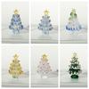Tree Topper Star Glass Christmas Tree Ornament Colorful Cartoon Crystal Christmas Tree Mini Crystal Crafts