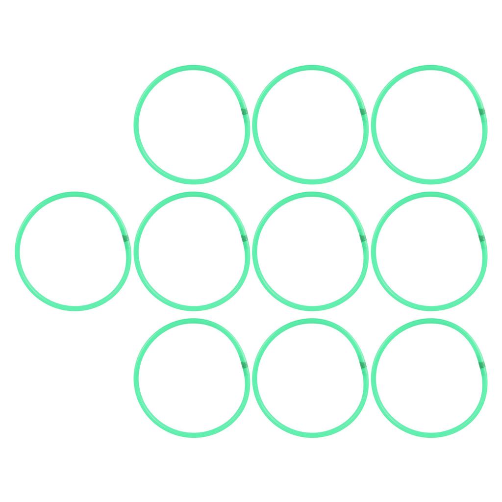 10 Pcs Agility Speed Rings Balance Coordination Sensory Training Jumping Hoop Hollow Green 13.78in