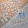 1pcs Cute Cat Claw 3D Jelly Relief Nail Stickers 3D Adhesive Stickers For Nails DIY Slider Nail Art Decorations