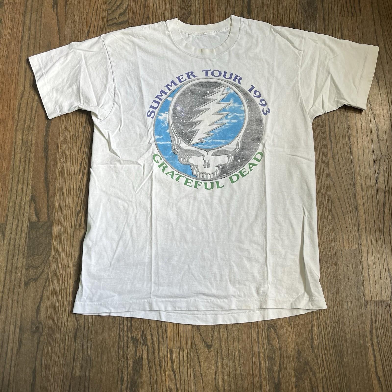 Vintage 90s Grateful Dead 1993 Summer Tour Liquid Blue Band Tee Sz XL Unisex T-Shirt L