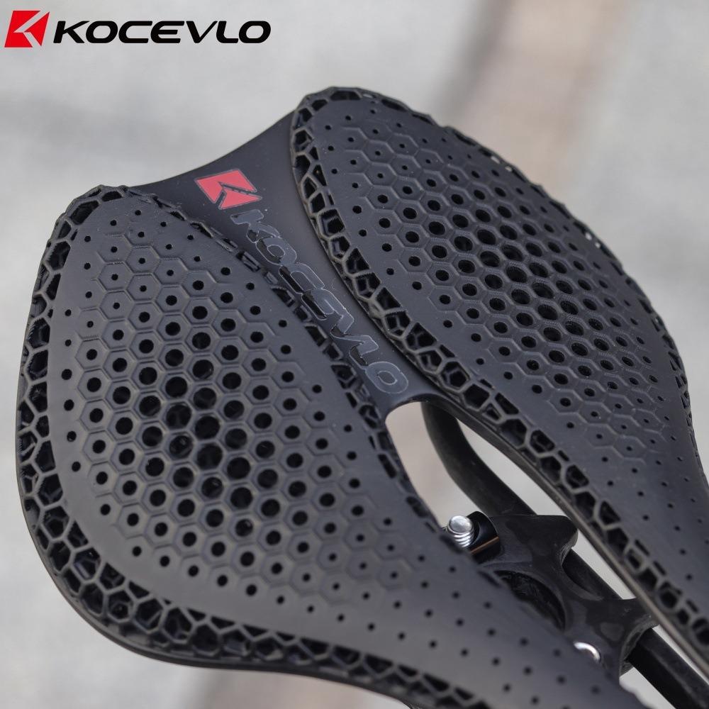 KOCEVLO Full Carbon 3D Printed Bicycle Road Mountain Bike Saddle Hollow Breathable Comfortable Racing Seat