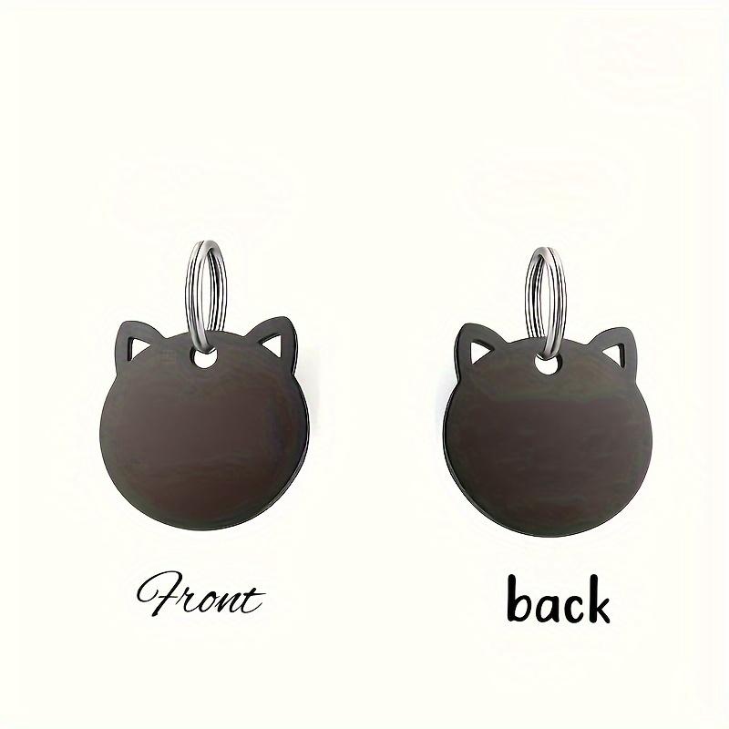 1pc Customizable Pet ID Tag, Zinc Alloy, Engraved Name & Phone Number, Durable Dog & Cat Tag for Identification