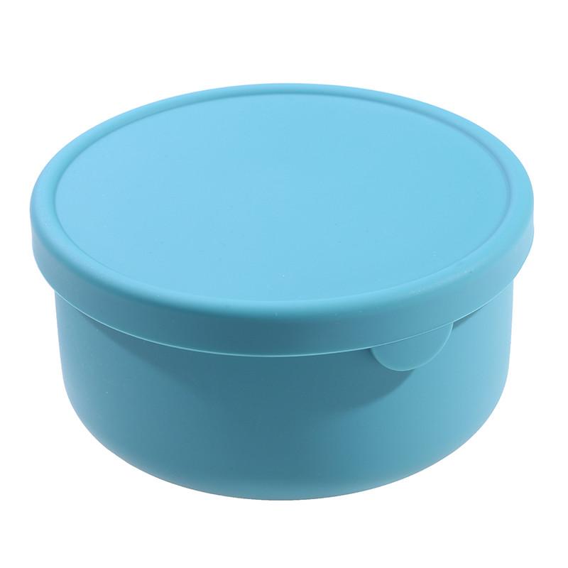 700 мл силиконовый контейнер для хранения продуктов с крышками многоразовые герметичные коробки для обеда Bento для взрослых детей морозильная камера контейнер для закусок для кемпинга синий 1324₽