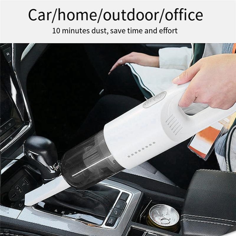 Automobile Cordless Household High-Power Vacuum Cleaner Handheld Portable Vacuum Cleaner Dog Hair Vacuum Cleaner