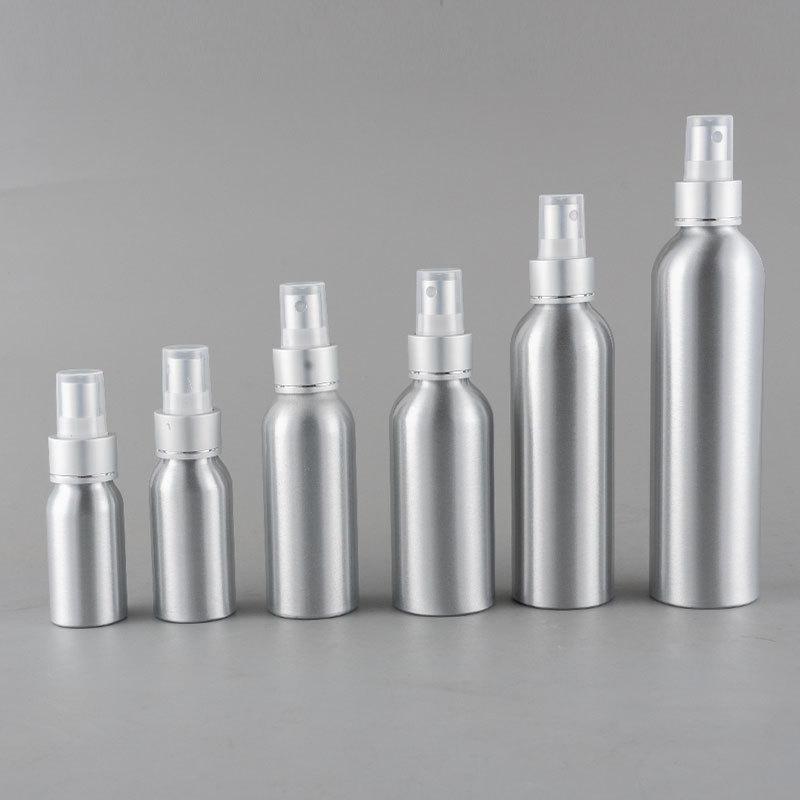 50/100/120/150/200/250Ml Empty Aluminum Spray Bottle Cosmetic Bottle Mini Metal Atomizer Bottles Travel Size For Cosmetics