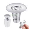 24TE Steel Sink Drain Filter set for Bathroom Quick Drain Steel Bathroom Sink Strainer with Additional Sink Cover Sink Drain