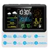 Weather Station with Outdoor Sensor Indoor Outdoor Thermometer with 7.5-inch VA LCD Screen Weather
