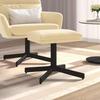VidaXL Footrest Cream White 60x60x36 Cm Velvet 341635