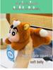 Cute Crayon Shin-chan White Dog Beanbag Plush Pendant