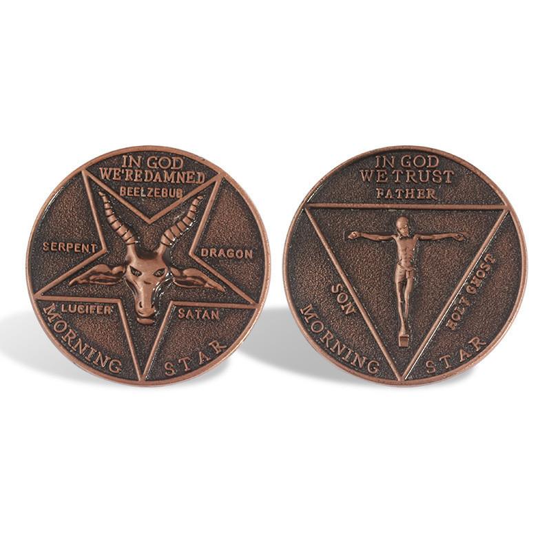 Moneta upamiętniająca Lucyfera ze stopu metali na prezent i upominki imprezowe
