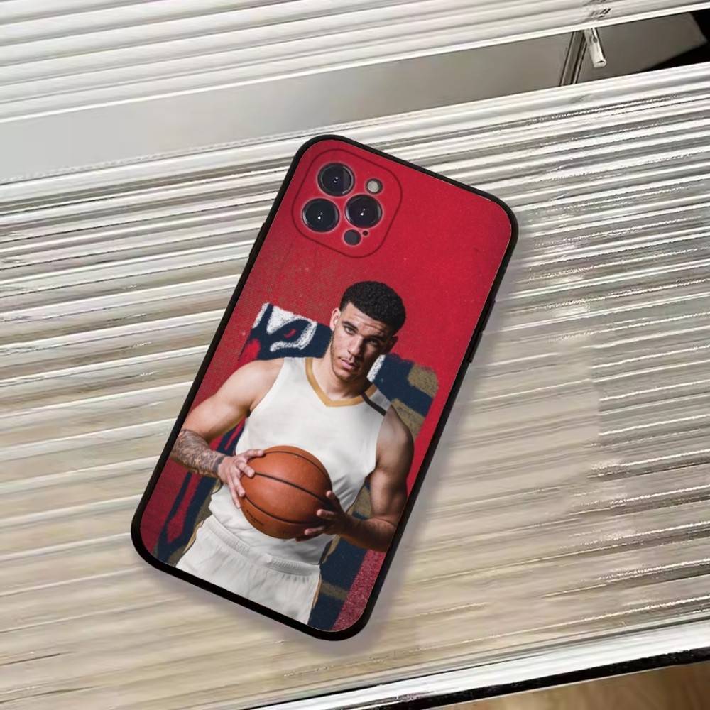 

Чехол для телефона L-Lonzo Ball Basketball Cheer для iPhone 17,16,15,14,13,12,11 Plus,Pro Max,XS, Мягкий силиконовый черный чехол iPhone16