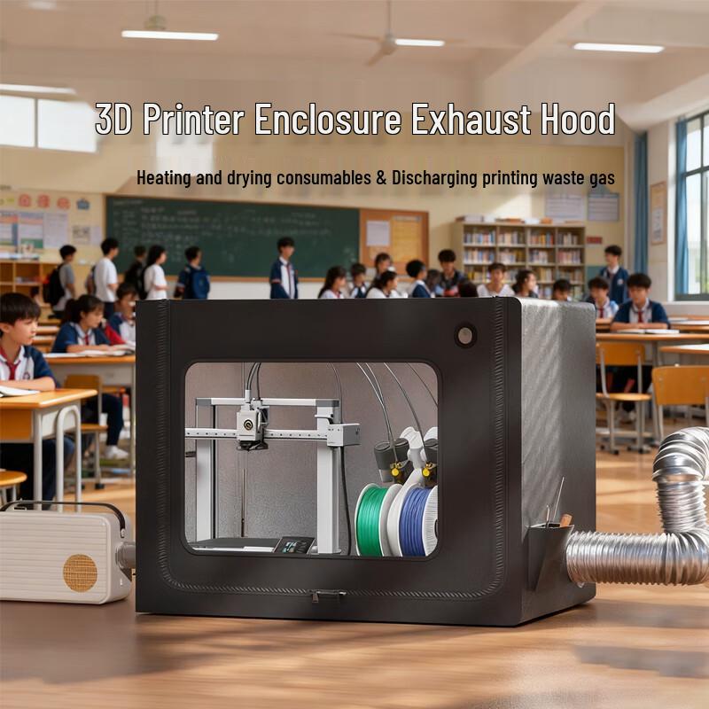 Iterative Space 3D Printer Enclosures & Covers for Bambu Lab A1 Series CN plug (adapter included)