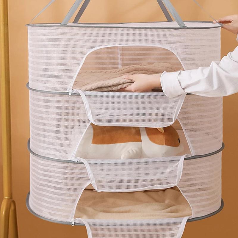 1ks Multifunkční domácí sušicí síť Sušení ryb Suchá síť na sušení odolná proti hmyzu Sušení oblečení Větruodolná Skládací Uzavřená
