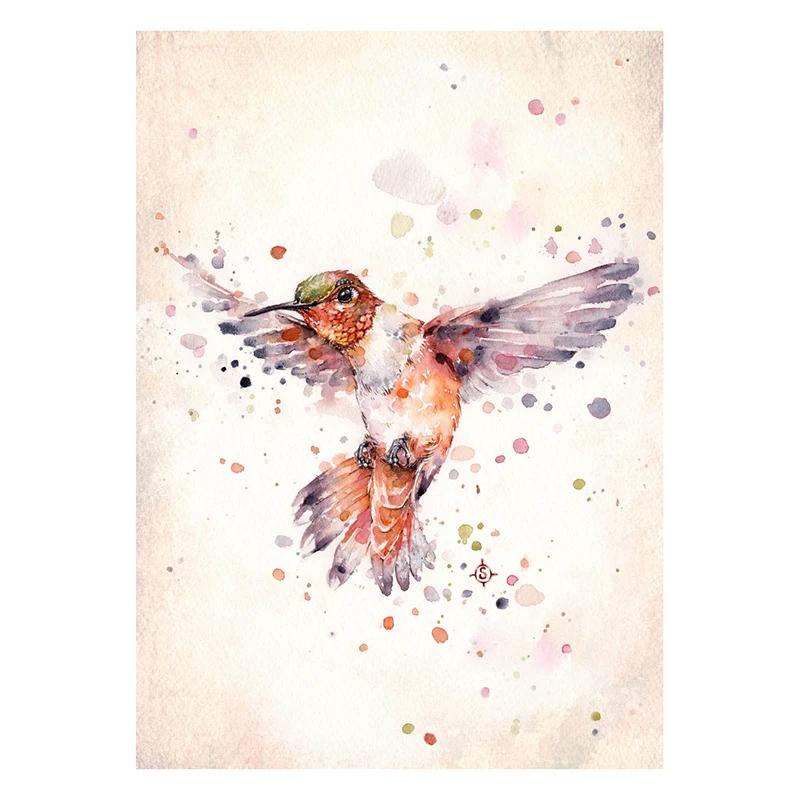 Birds and Nature Canvas Paintings Water Colour Art Posters and Prints Flamingo Wall Art Pictures for Living Room Decor Cuadros