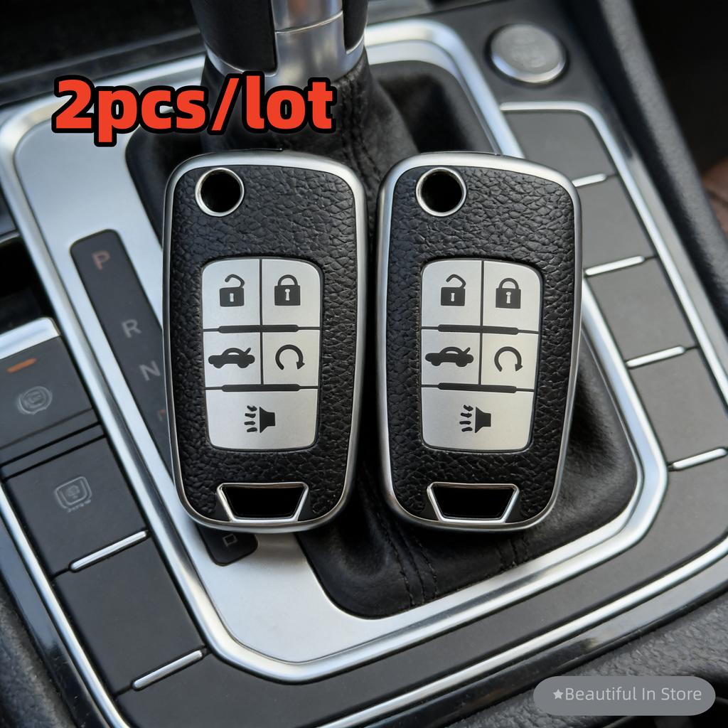 2pcs car key case covers For Chevrolet Equinox Volt Cruze Impala Camaro Garna Yakista AVEO GMC Terrain