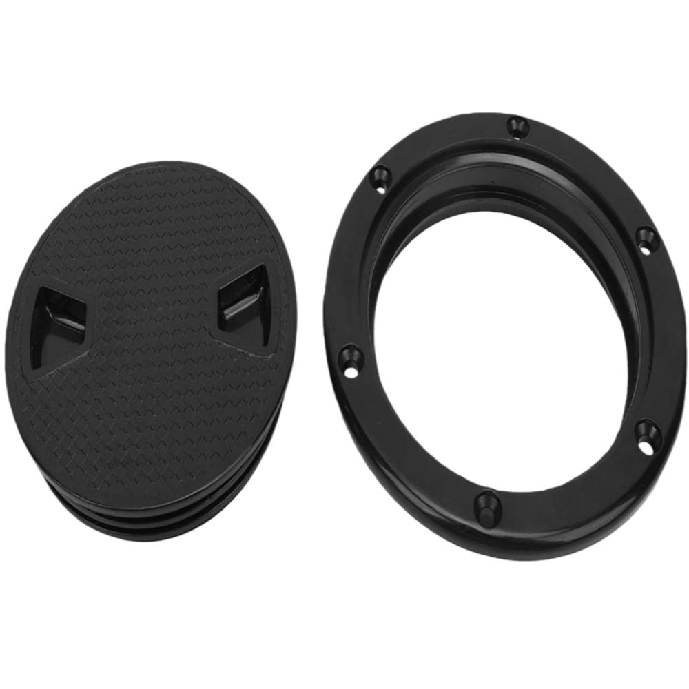 2pcs set Non-Slip Surface Round Deck Hatch 180 Degree Opening Deck Plate Access Hatch  Ships Use