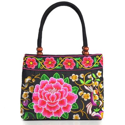 Original Ethnic Style Canvas Embroidered Women's Bag Handheld Small Bag Embroidery  Handbags for Women