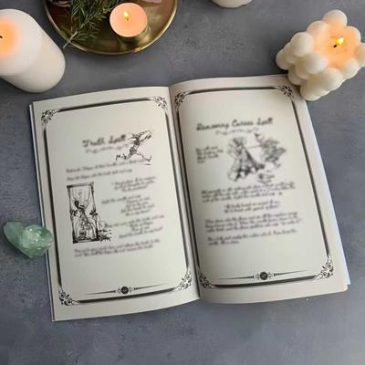 Witchcraft Spell Book Multi-Purpose Vintage Notebook Mystery Spells Journal Halloween Decor & Occult Prop