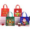 StoBag Christmas Reusable Non Woven Tote Bags with Handles for Holiday Party Favors Gift Wrapping Seasonal Shopping Packaging