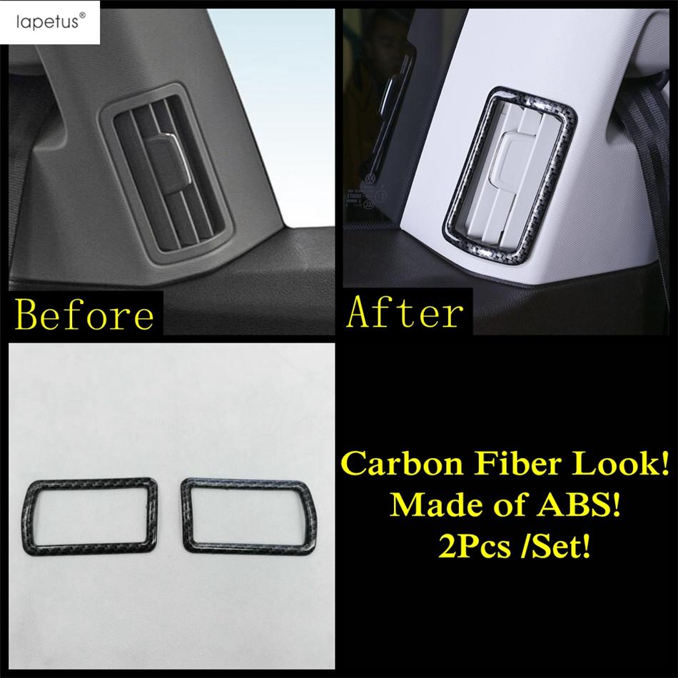 Gear Shifter Head AC Air Window Lift Read Light Cover Trim For VW Volkswagen Atlas / Teramont 2017- Carbon Fiber Accessories