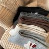 Wool Socks Children Cute Beret Cartoon Puppy Medium Tube Socks Versatile Thickened Wool Warm Pile Socks