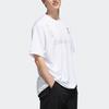 Adidas Neo Logo Print Sports Crew Neck T-Shirt Men Tops White EI4518