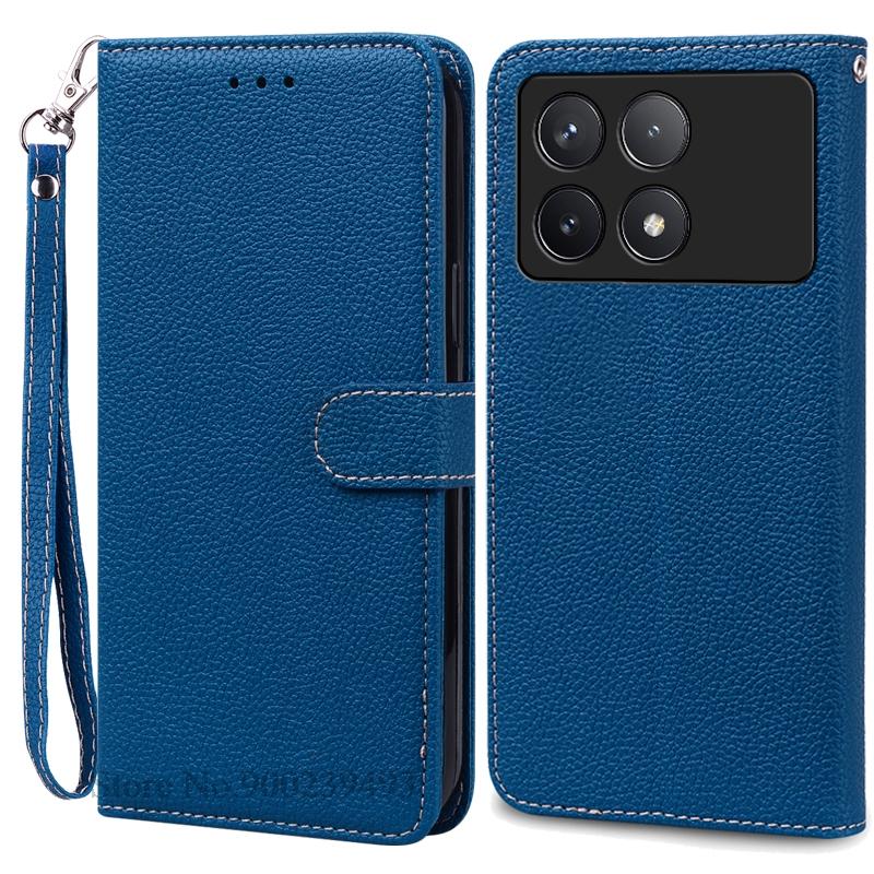 Pouzdro F6 Pro pro POCO F6 Pro Pouzdro Silikonová peněženka Kožené vyklápěcí pouzdro pro Xiaomi Poco F6 Pro 5G Pouzdro Knižní obal Fundas