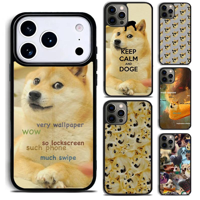 Doge Meme Kabosu Phone Case For iPhone 17 16 15 14 13 12 11 Pro Max Plus 17Air Soft Silicone Cover