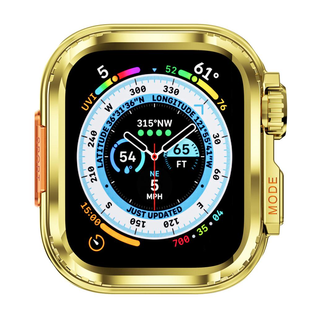Metall-Stoßfängerhülle Für Apple Watch 45mm 44mm Schutzrahmenabdeckung Für iWatch Serie 9 8 7 6 5 4 SE Wechseln Zu Ultra 3 2 49mm