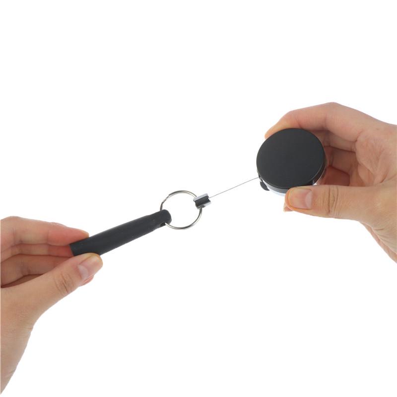 Suporte de caneta retrátil para camping resistente, carretel de carpinteiro, corda anti-perda