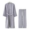 Accappatoio Yukata in Garza di Cotone a 3 Strati, Motivo delle Quattro Stagioni Giapponesi: Indumenti Morbidi e Assorbenti per Casa e Salone