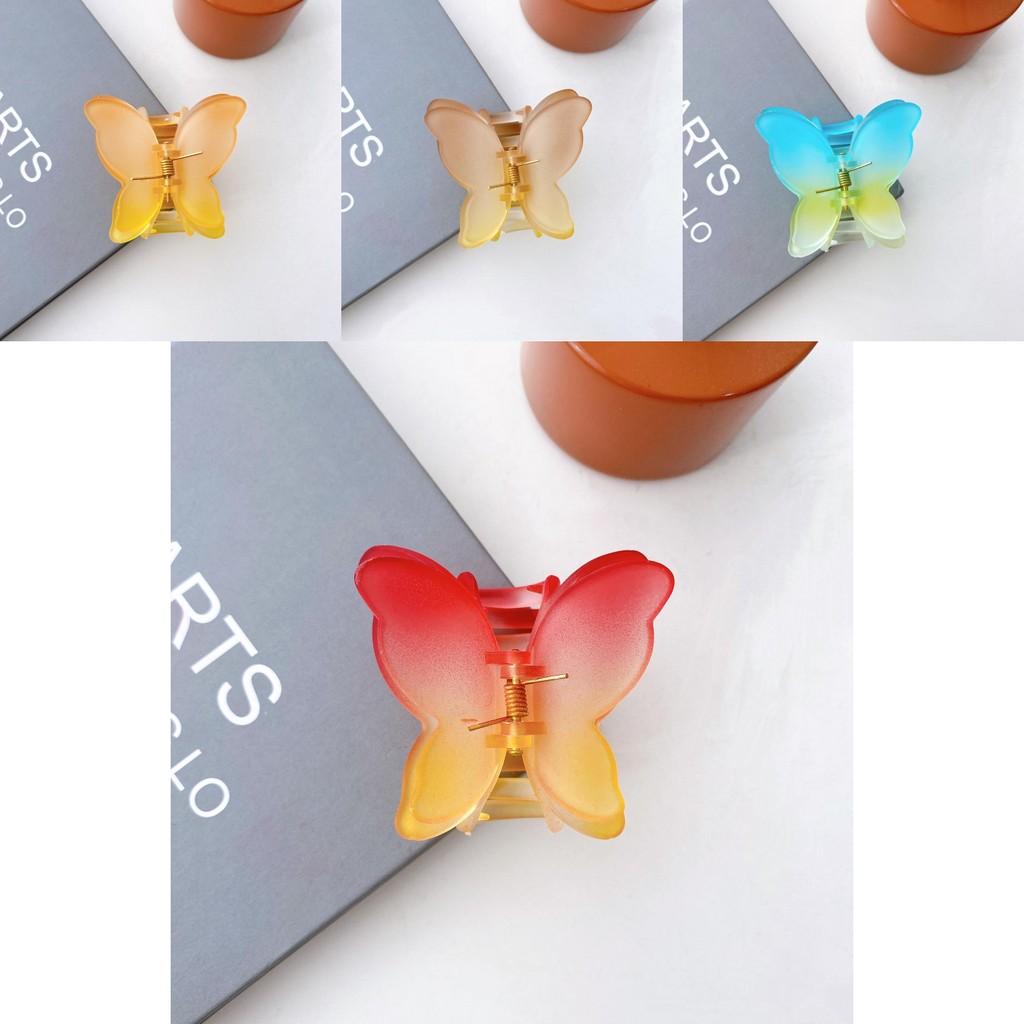 Stunning 7cm Butterfly Hair Claw Clip Elegant Retro Matte Finish Hair Accessory