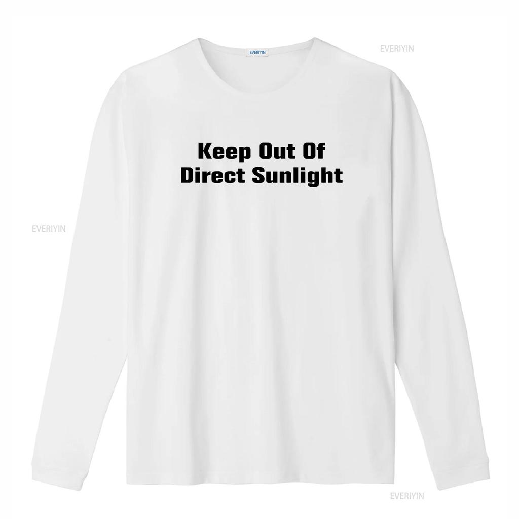 Keep Out Of Direct Sunlight Geek Funny Mens Loose Fit Cotton T Shirt vintage Washed fashion Top For Everyday Wear Soft Slightly