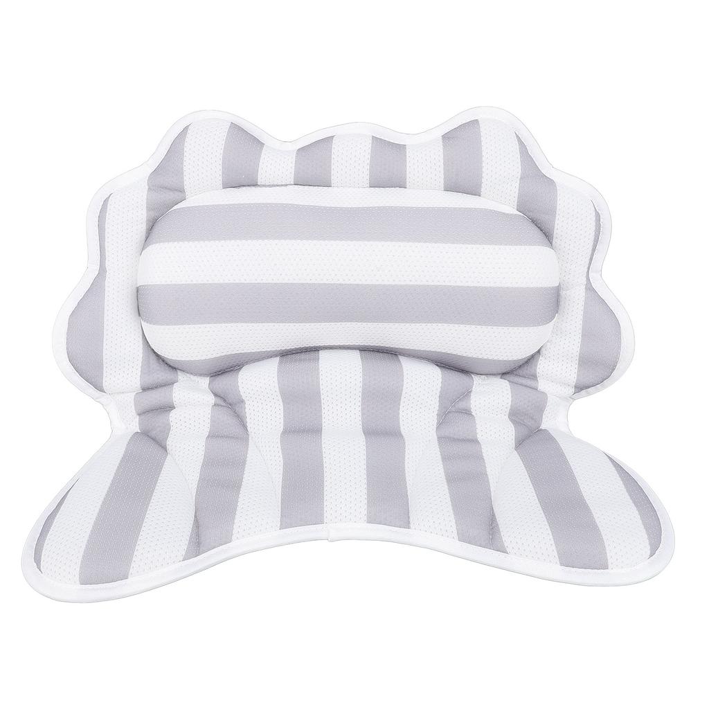 Badkarsdyna 6 sugkoppar Hängkrok Halkfri Randig Spadyna för Avkoppling Rak