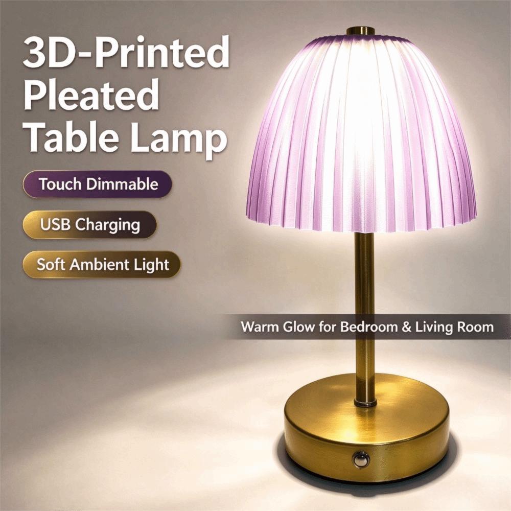 Dimmable Table Lamp Nordic Style Nightstand Light Vintage Touch Control Lamp Bar
