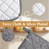 4 Pcs Kitchen Hot Pads Pot Holders Dining Essentials Decor Accessories Terry Cloth Potholders Sets with Hanging Loops for Oven Cooking Baking Pans