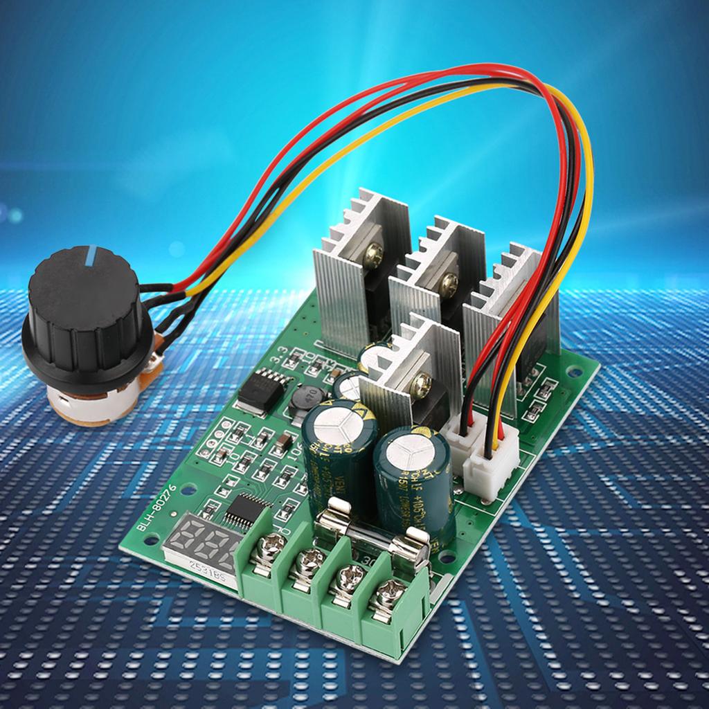 DC6 60V 30A Digital Display 0 100percent  Adjustable Drive Module PWM DC Motor Speed Controller
