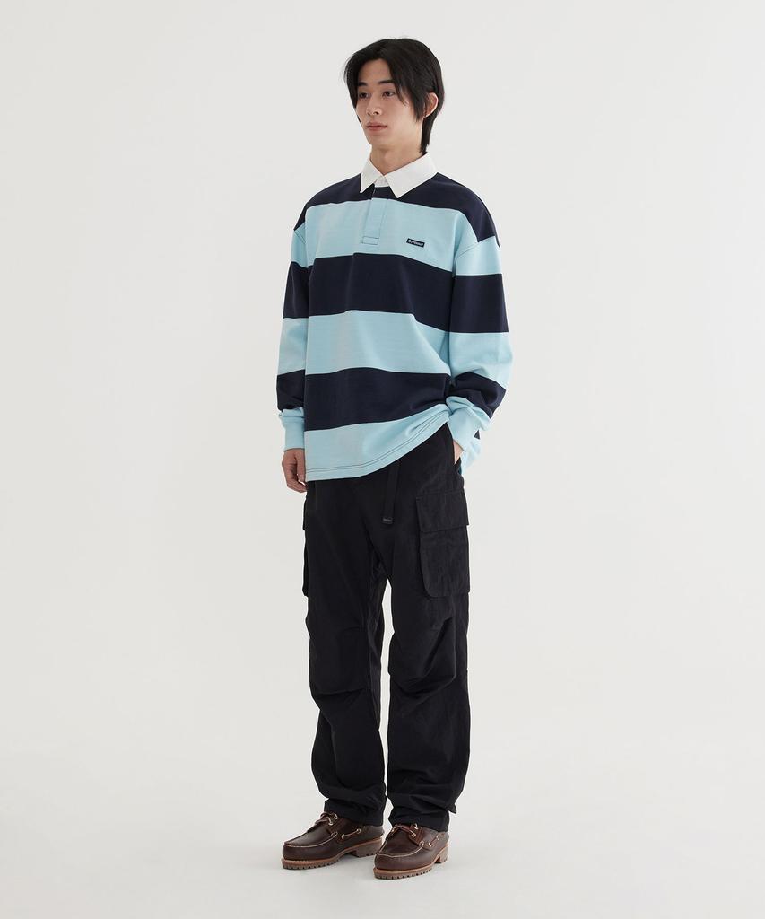 COVERNAT Semi-Wide Nylon Parachute Pants Black