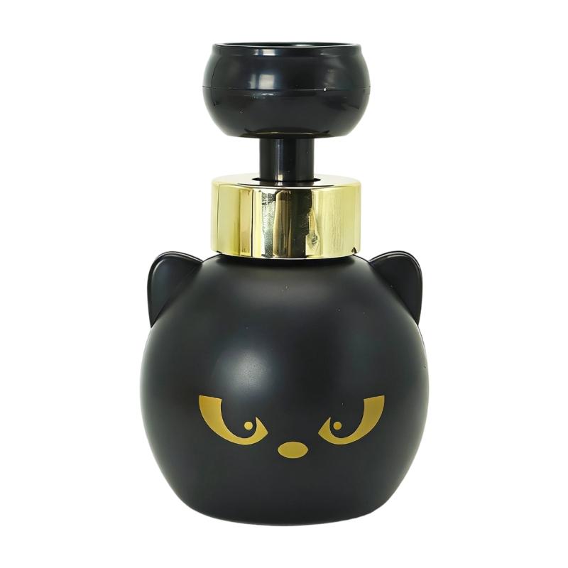 

Lovely Black Puss Pattern Foam Soap Dispenser With Refillable Feature Creating Cats Paws Foam For Home Bathroom 1 чёрный