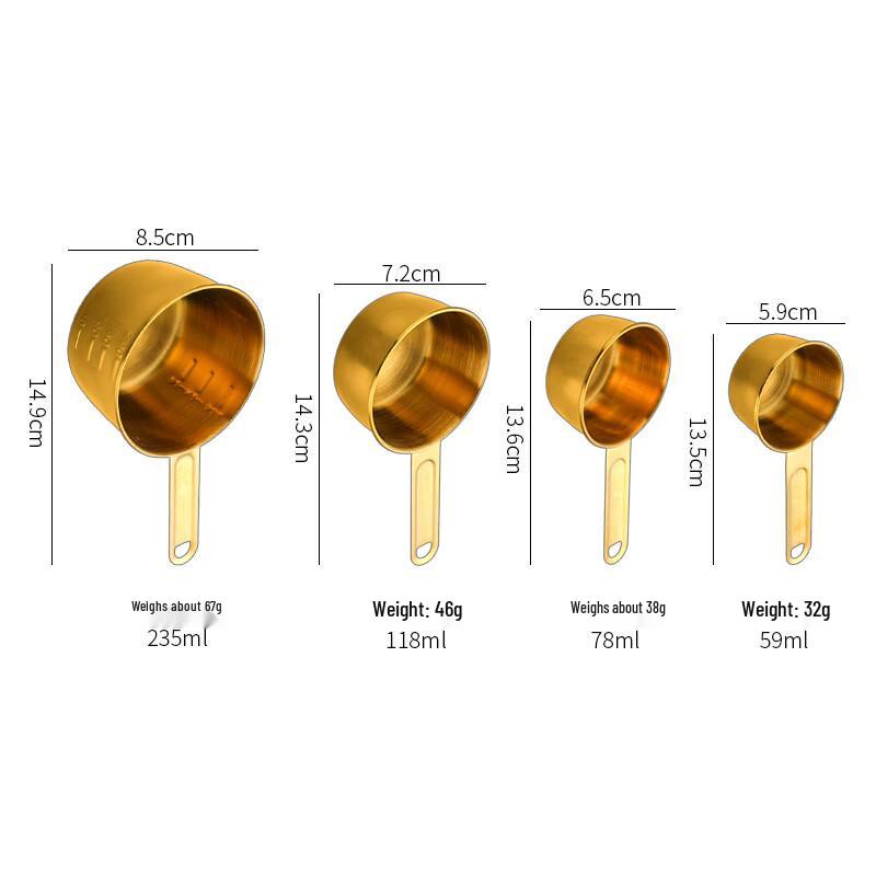 MDNG Stainless Steel Measuring Cup & Spoon Set